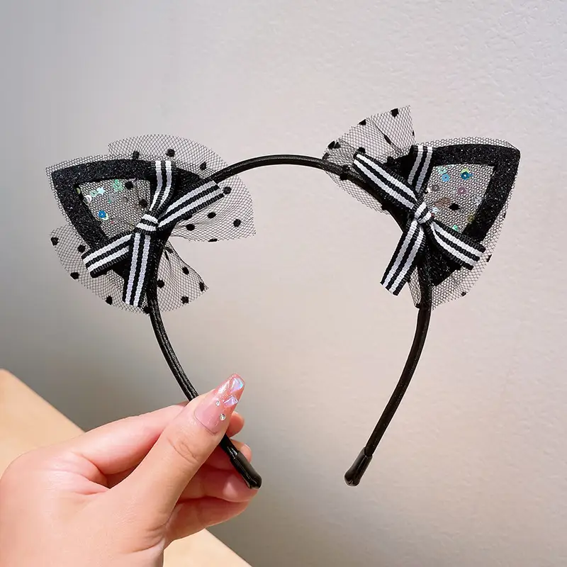 Halloween Bat Spider Web Headband with Ghost Design - Image 10