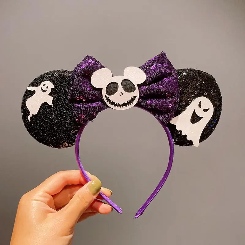 Halloween Bat Spider Web Headband with Ghost Design - Image 24
