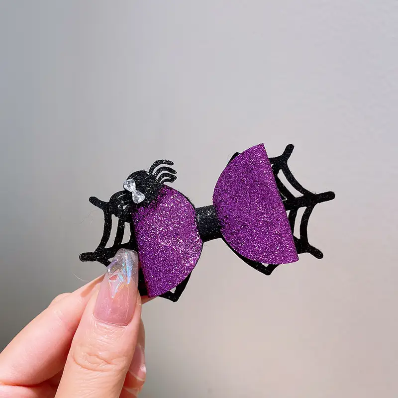 Halloween Bat Spider Web Headband with Ghost Design - Image 4