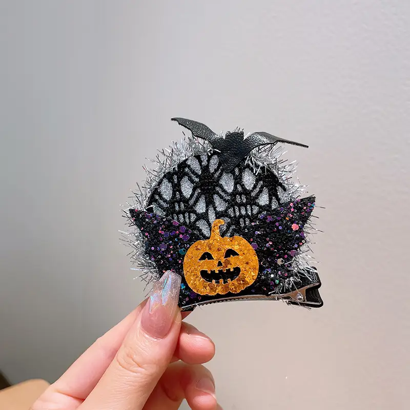 Halloween Bat Spider Web Headband with Ghost Design - Image 8