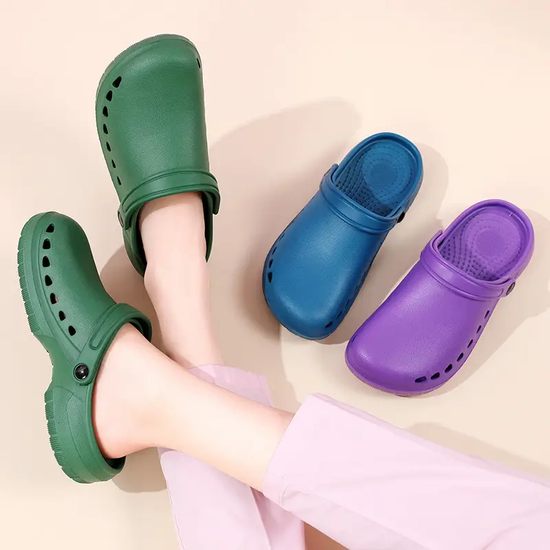 Special Slippers for Operating Room with Soft Bottom Baotou Shoes for Doctors and Nurse Non-slip Wear-resistant Cave Shoes for Clean Room Laboratory - Image 6