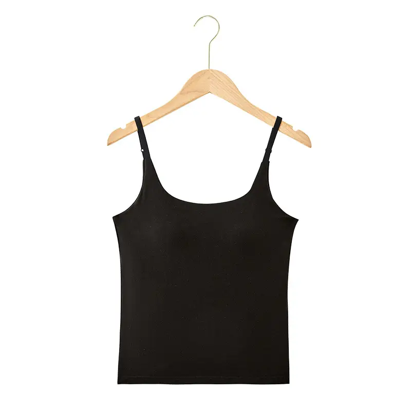 Women's Camisole with Chest Cup One Piece Yellow - Image 2