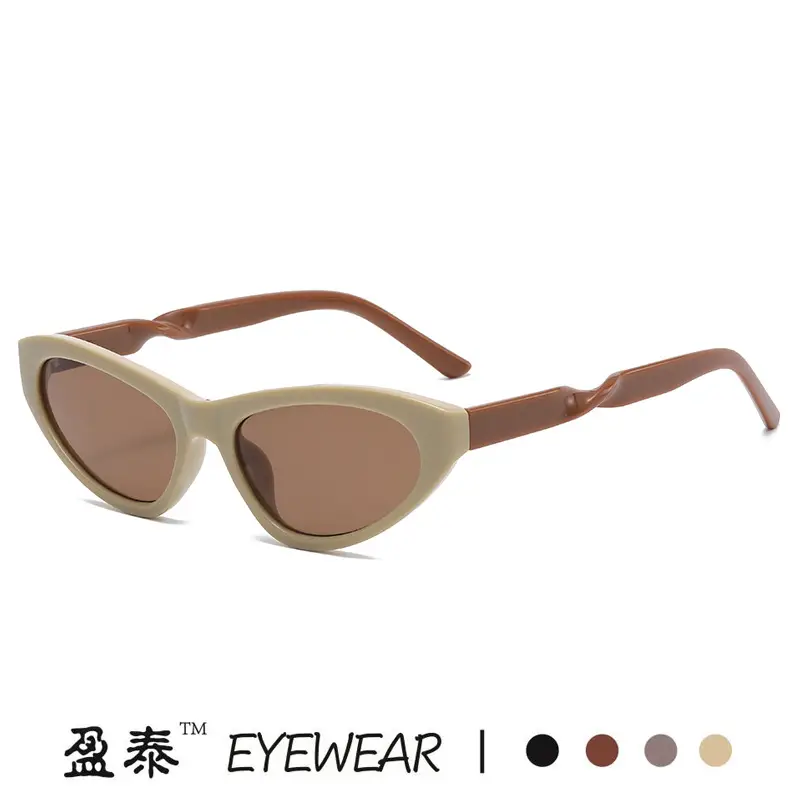 New Balencia Cat Eye Sunglasses Silver Cyberpunk Futuristic - Image 6