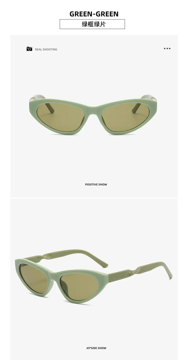 New Balencia Cat Eye Sunglasses Silver Cyberpunk Futuristic — feature 16