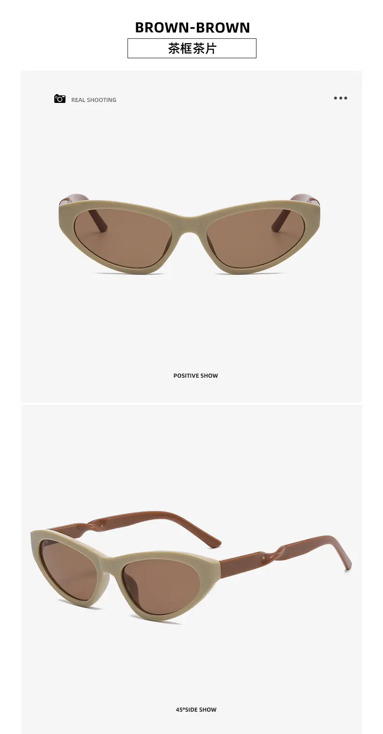 New Balencia Cat Eye Sunglasses Silver Cyberpunk Futuristic — feature 17
