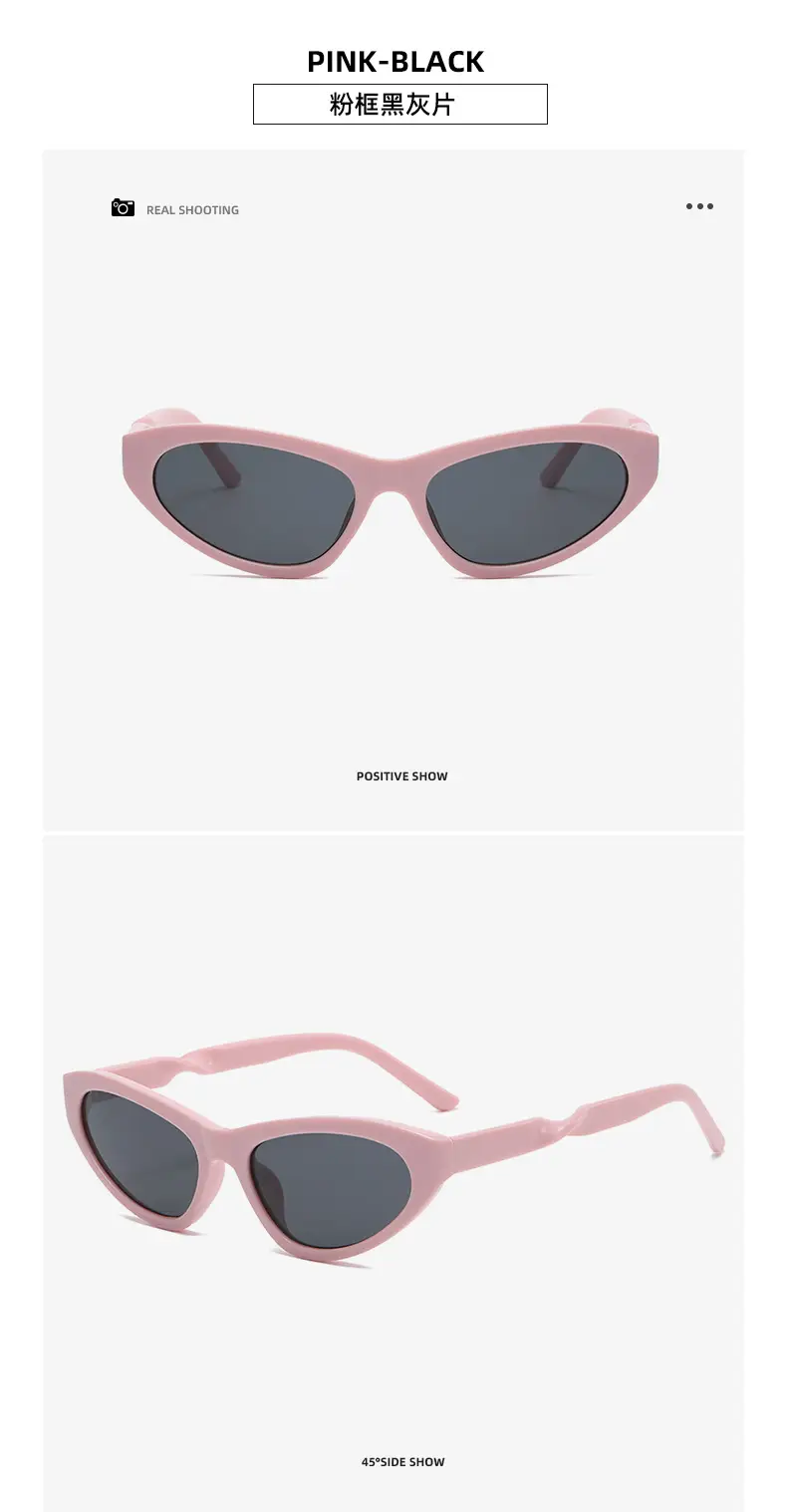 New Balencia Cat Eye Sunglasses Silver Cyberpunk Futuristic — feature 19