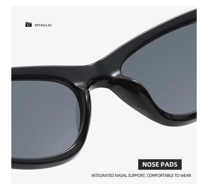 New Balencia Cat Eye Sunglasses Silver Cyberpunk Futuristic — feature 22