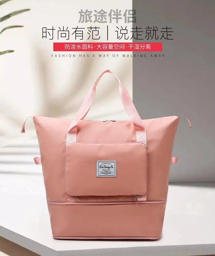Cross-border Dry Wet Sports Bag Grey Foldable — feature 1