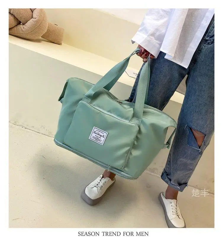 Cross-border Dry Wet Sports Bag Grey Foldable — feature 15