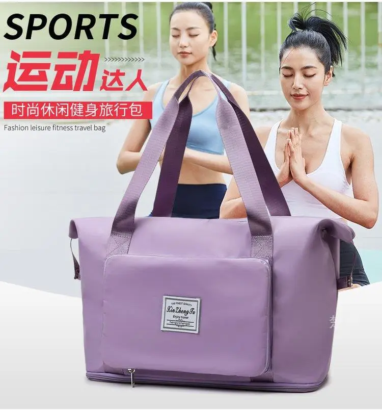 Cross-border Dry Wet Sports Bag Grey Foldable — feature 3