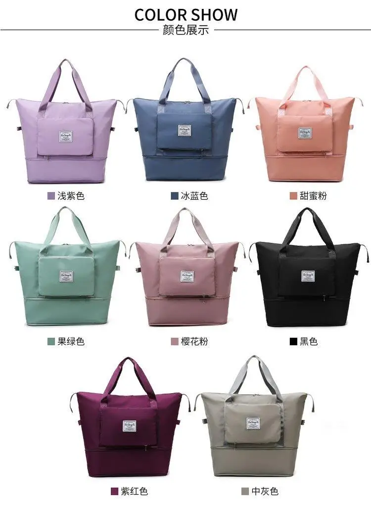 Cross-border Dry Wet Sports Bag Grey Foldable — feature 4