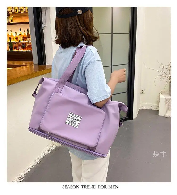 Cross-border Dry Wet Sports Bag Grey Foldable — feature 9