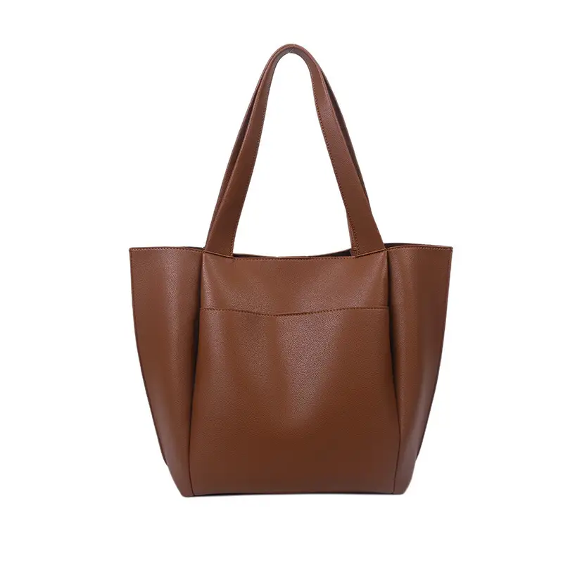 Large Capacity Korean Style Women Tan Tote Bag