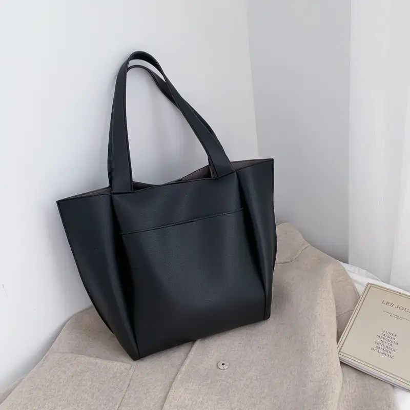 Large Capacity Korean Style Women Tan Tote Bag