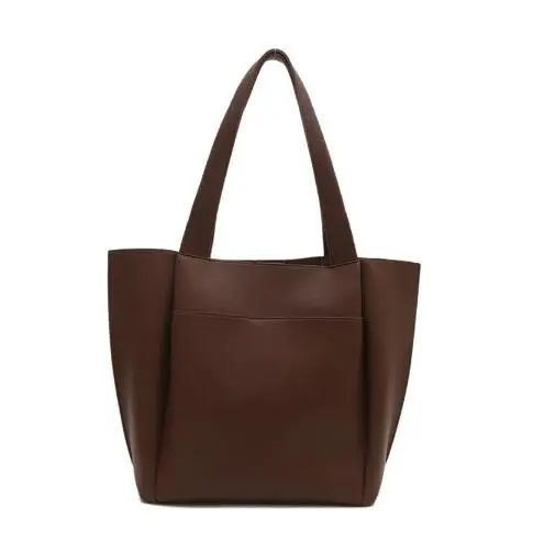 Large Capacity Korean Style Women Tan Tote Bag