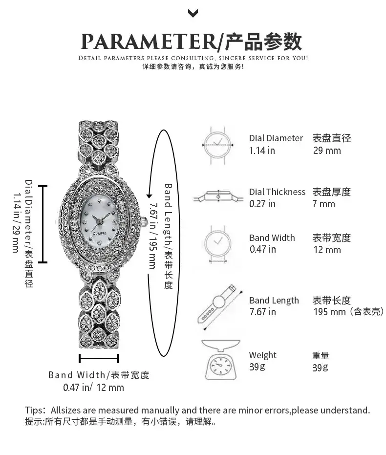 2022 Luxury Rhinestone Starry Women's Bracelet Watch - Image 6