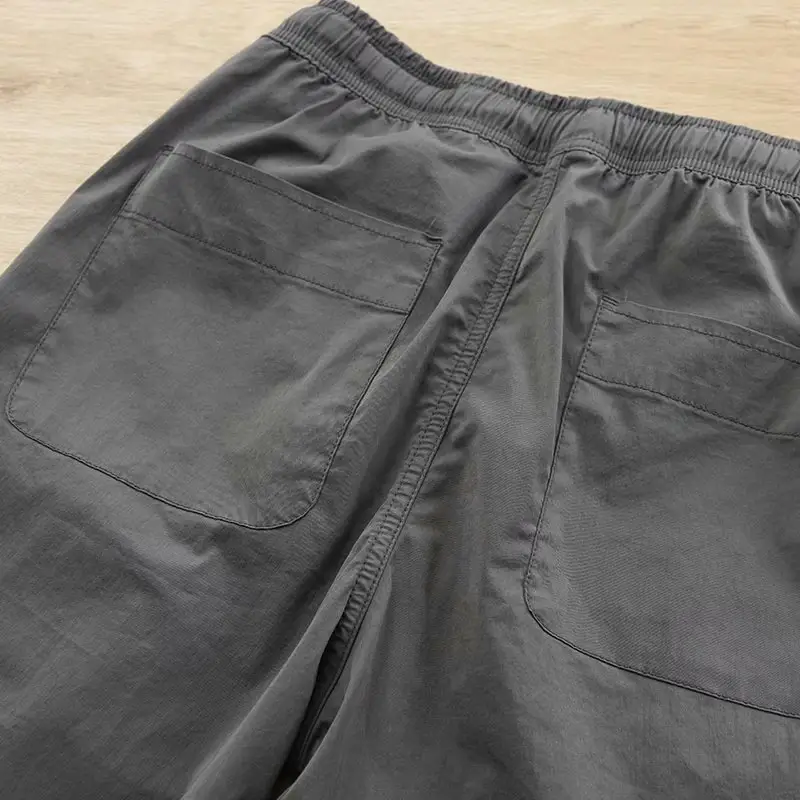 2021 Men Beige Construction Pants Loose Plus Large - Image 6