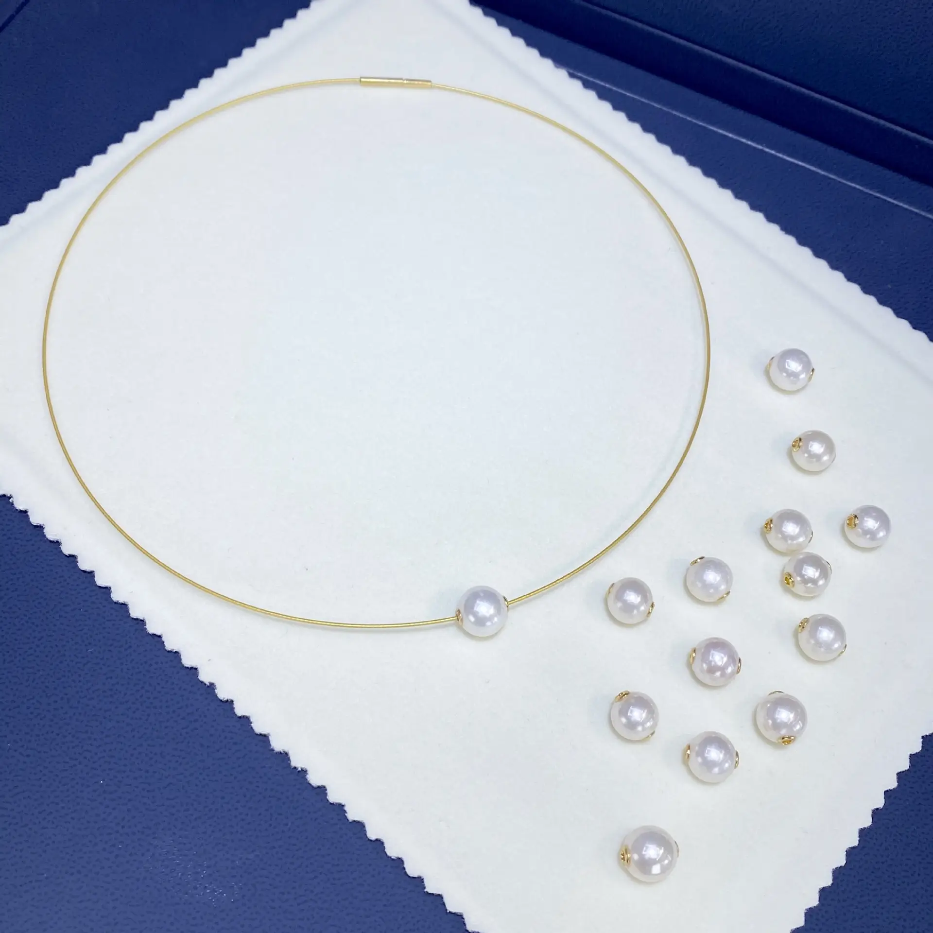 Freshwater White Pearl Necklace Set for Women - Image 3