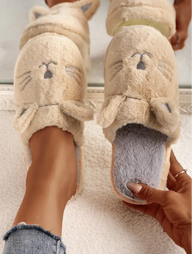 New Jacquard Japanese Style Soft-Soled Silent Waterproof-Soled Slippers Non-Slip Wooden Floor Indoor Cotton Slippers - Image 5