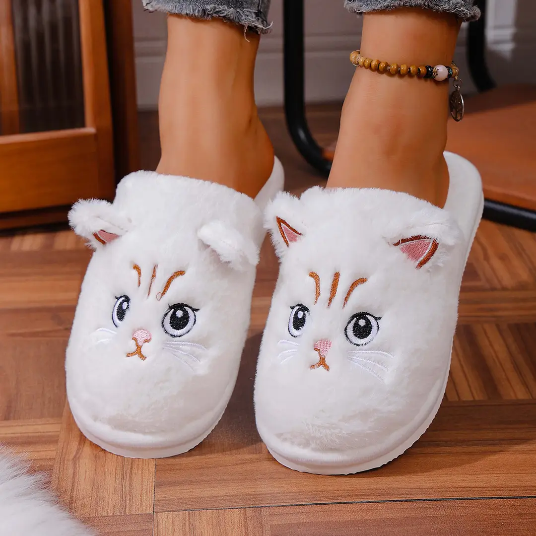 New Jacquard Japanese Style Soft-Soled Silent Waterproof-Soled Slippers Non-Slip Wooden Floor Indoor Cotton Slippers - Image 8