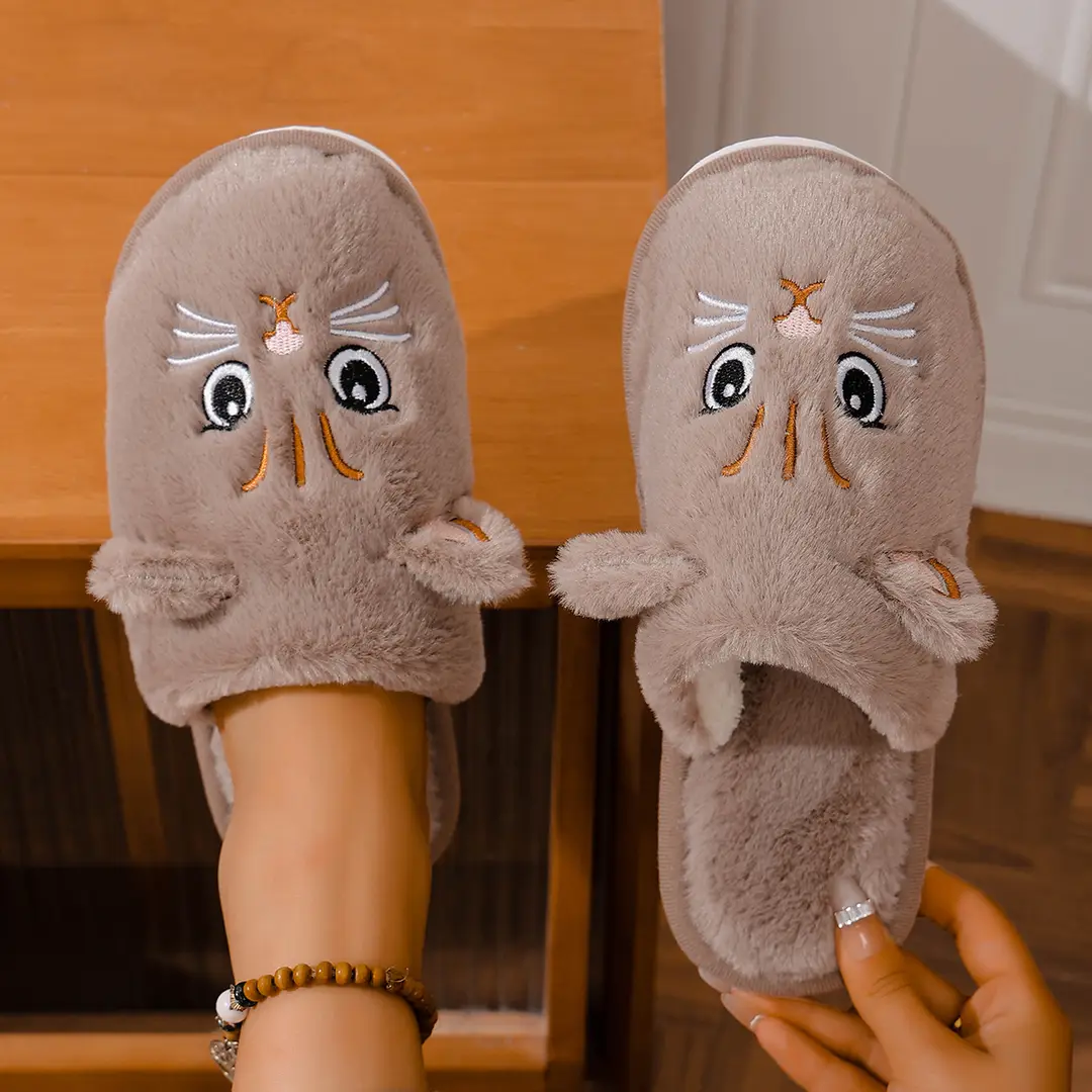 New Jacquard Japanese Style Soft-Soled Silent Waterproof-Soled Slippers Non-Slip Wooden Floor Indoor Cotton Slippers - Image 9