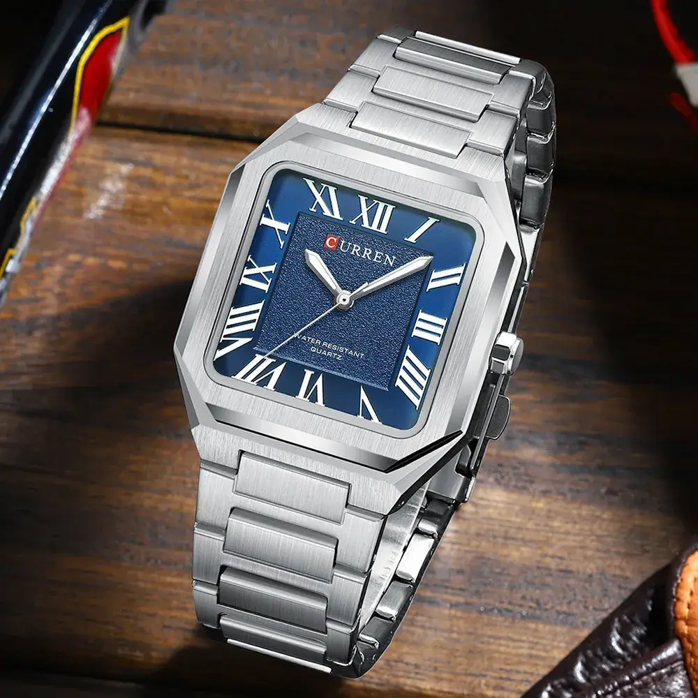 Curren Men's Green Dial Quartz Watch with Gold Case - Image 7