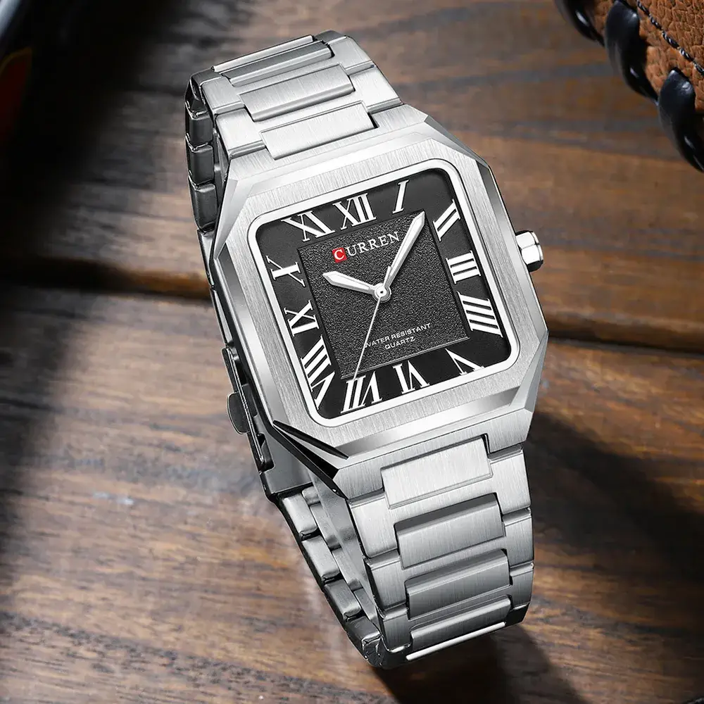 Curren Men's Green Dial Quartz Watch with Gold Case - Image 9