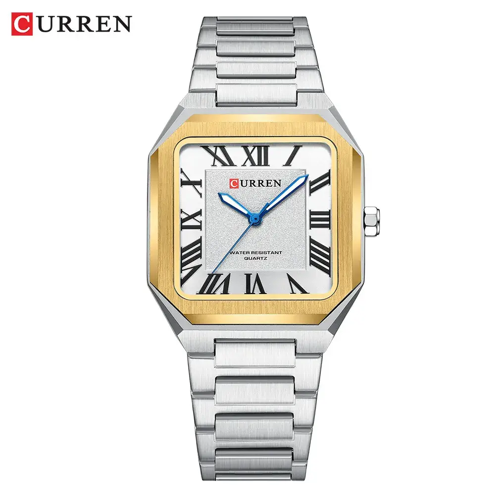 Curren Men's Green Dial Quartz Watch with Gold Case - Image 4