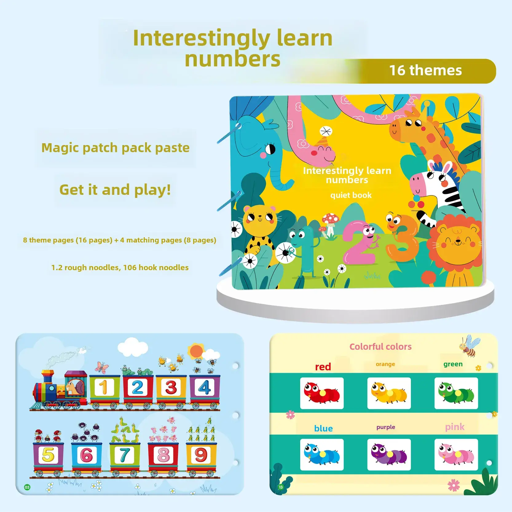 Children's Number Puzzle Book with Colorful Themes - Image 8