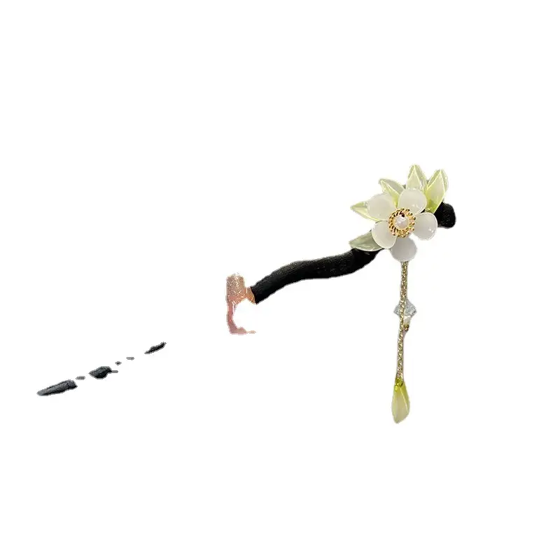 Elegant Flower Tassel Hairpin for Women Summer - Image 7