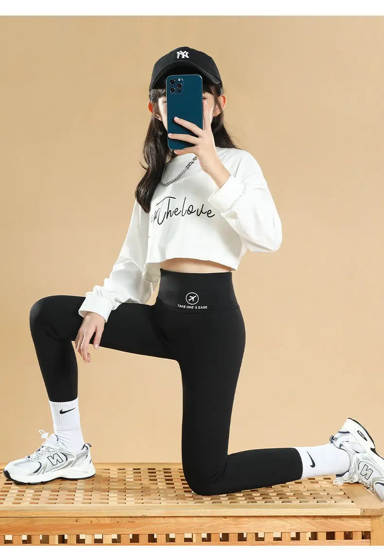 Girls Shark Pants Black Spring Leggings Women — feature 10