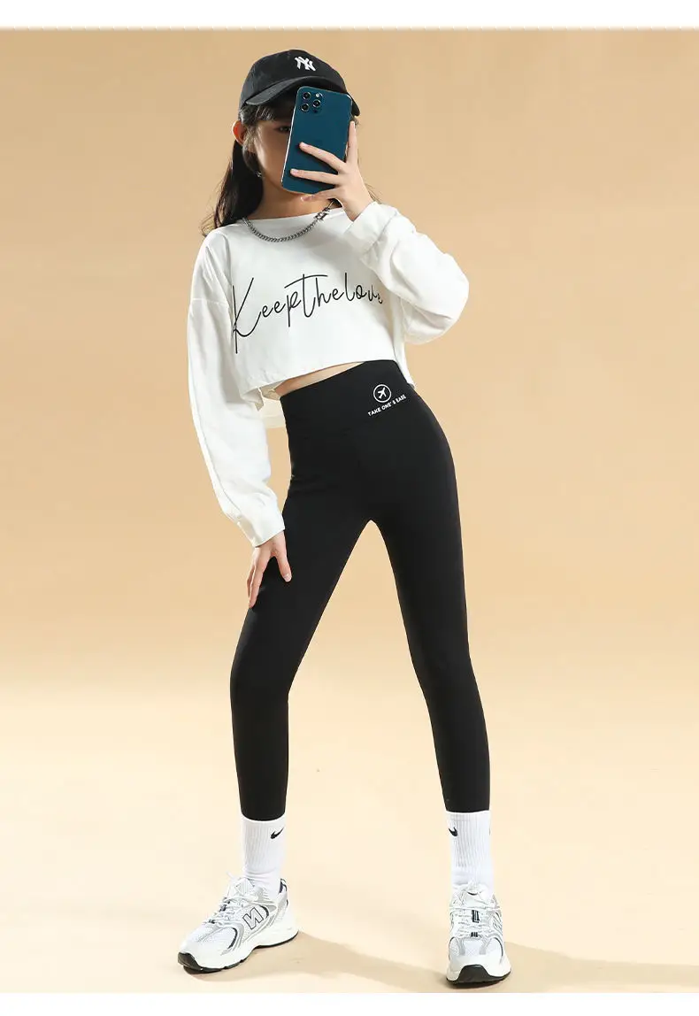 Girls Shark Pants Black Spring Leggings Women — feature 9