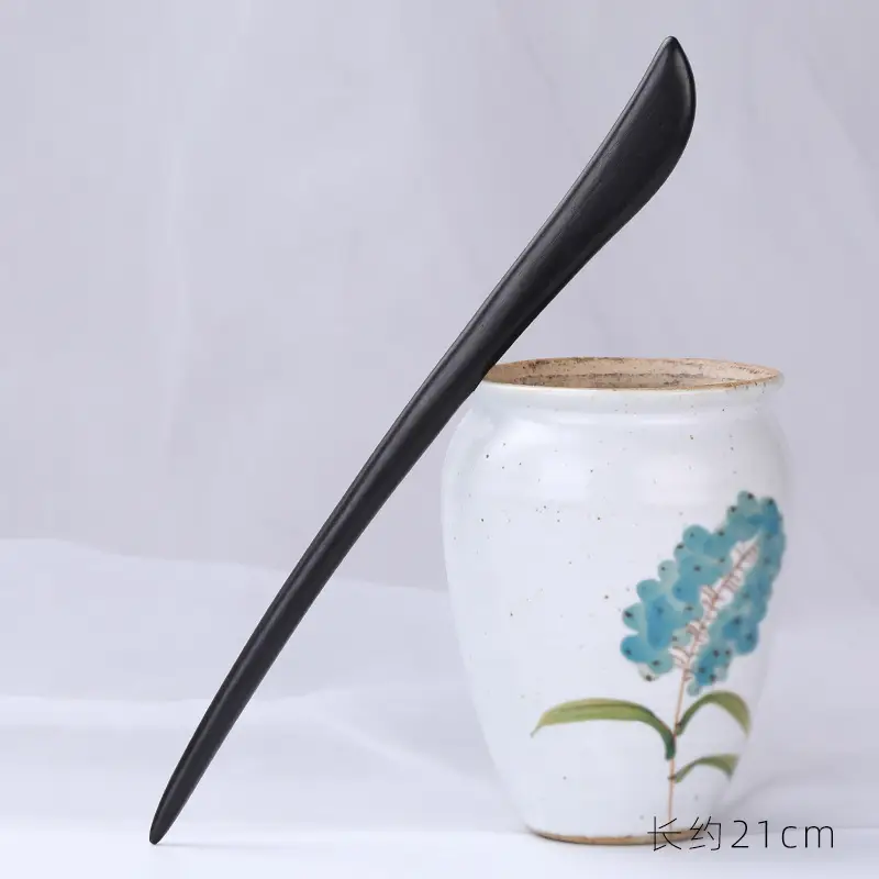 Antique Ebony Hairpin 23cm New Chinese Style - Image 13