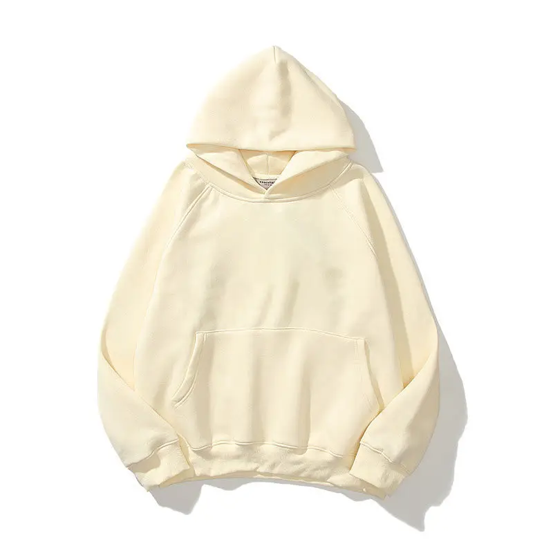 Men's Cream Hooded Sweatshirt with EUDOTIALS Print - Image 2