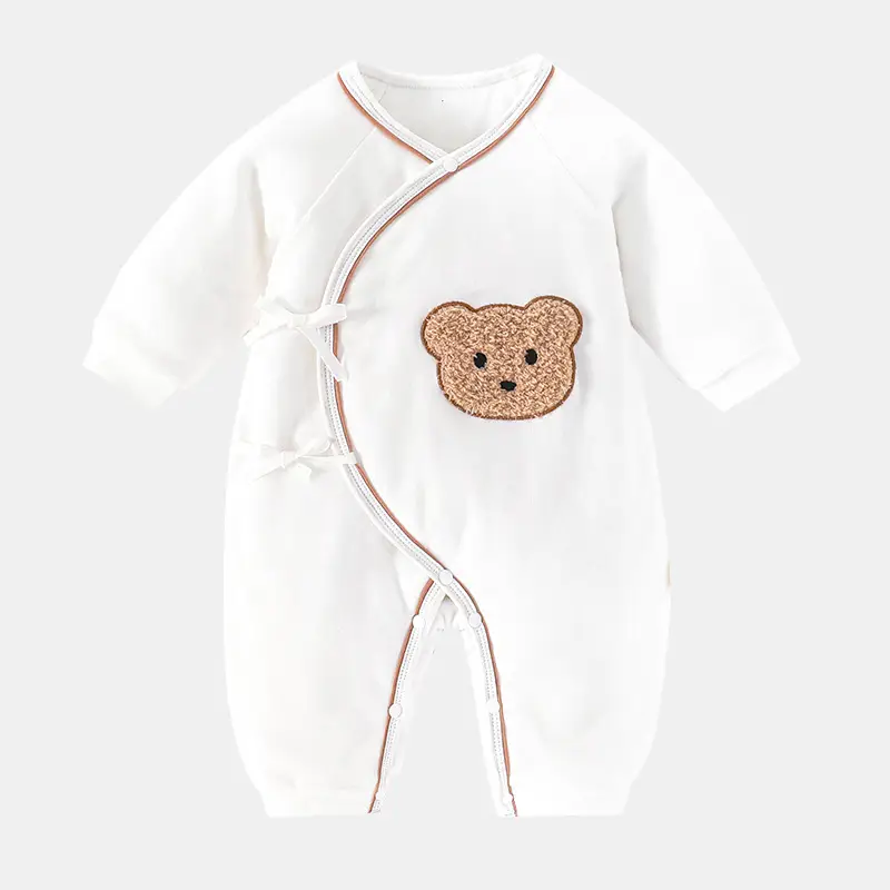 Newborn Butterfly Pajamas White Cotton 0-6 Months