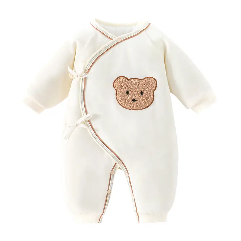 Newborn Butterfly Pajamas White Cotton 0-6 Months