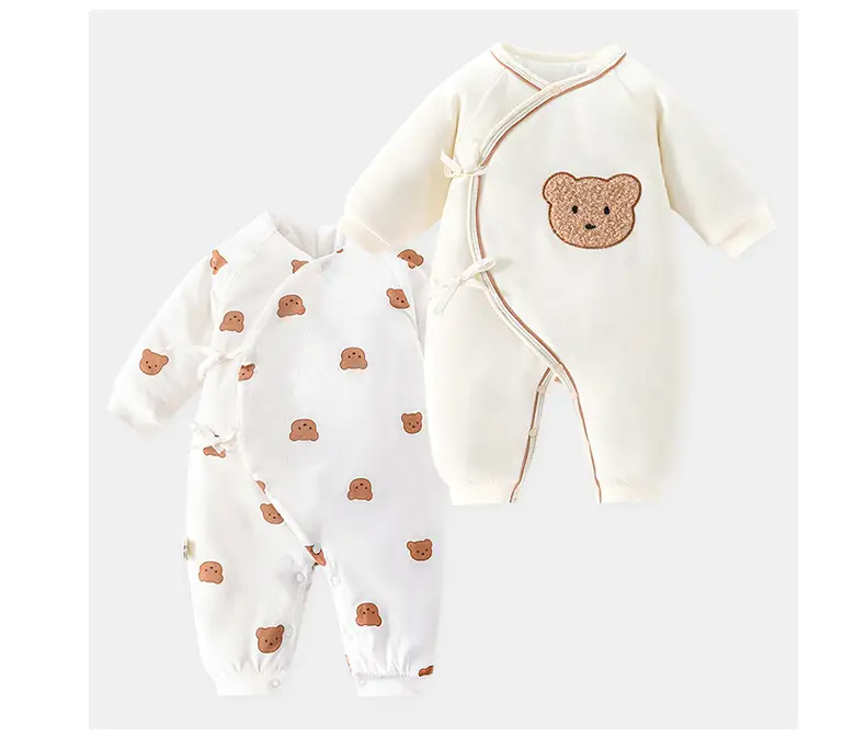 Newborn Butterfly Pajamas White Cotton 0-6 Months — feature 7