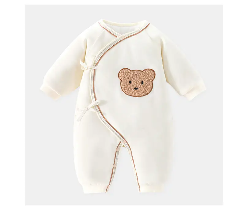 Newborn Butterfly Pajamas White Cotton 0-6 Months — feature 9