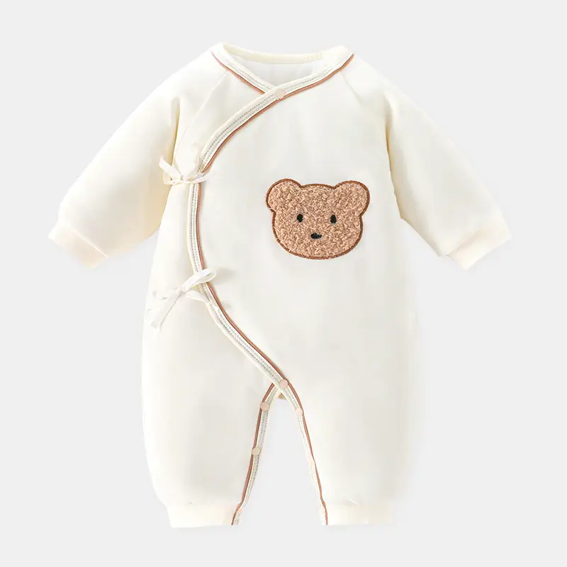 Newborn Butterfly Pajamas White Cotton 0-6 Months