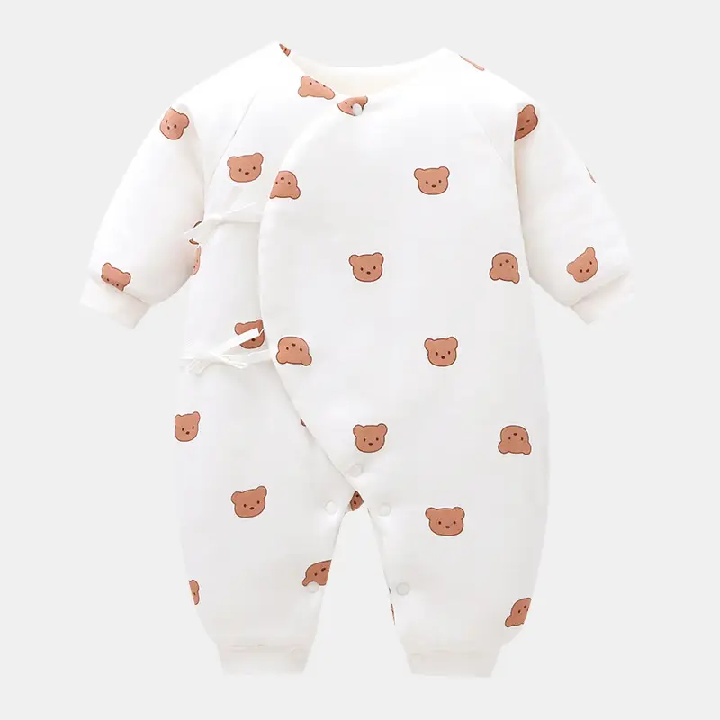 Newborn Butterfly Pajamas White Cotton 0-6 Months