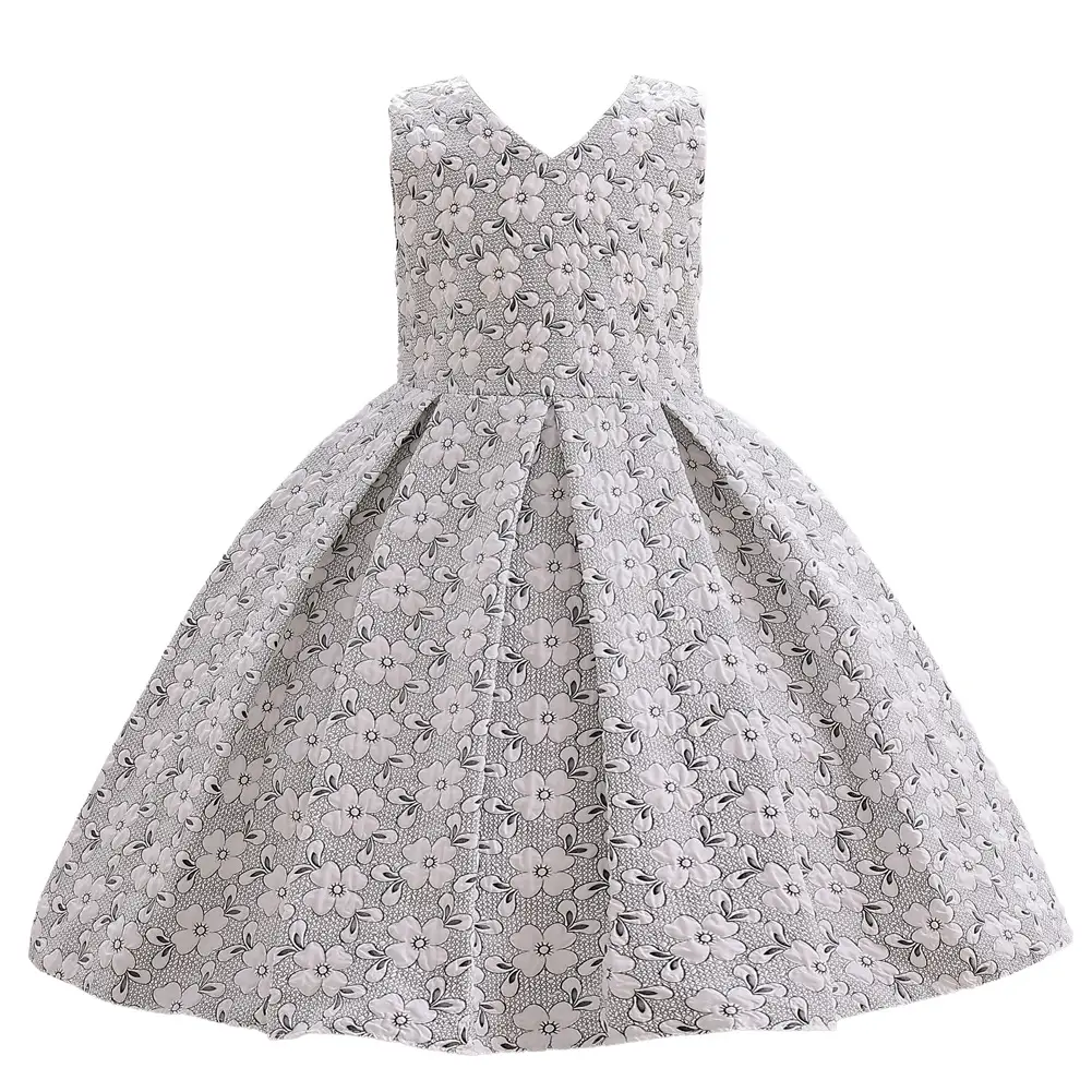 Baby Full Moon Princess Dress for Girls White Embroidered - Image 6