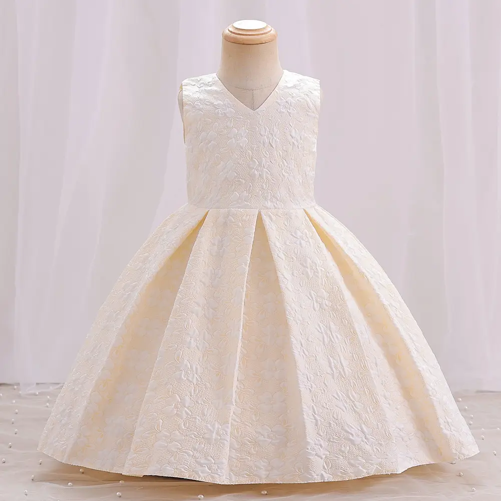 Baby Full Moon Princess Dress for Girls White Embroidered — feature 10