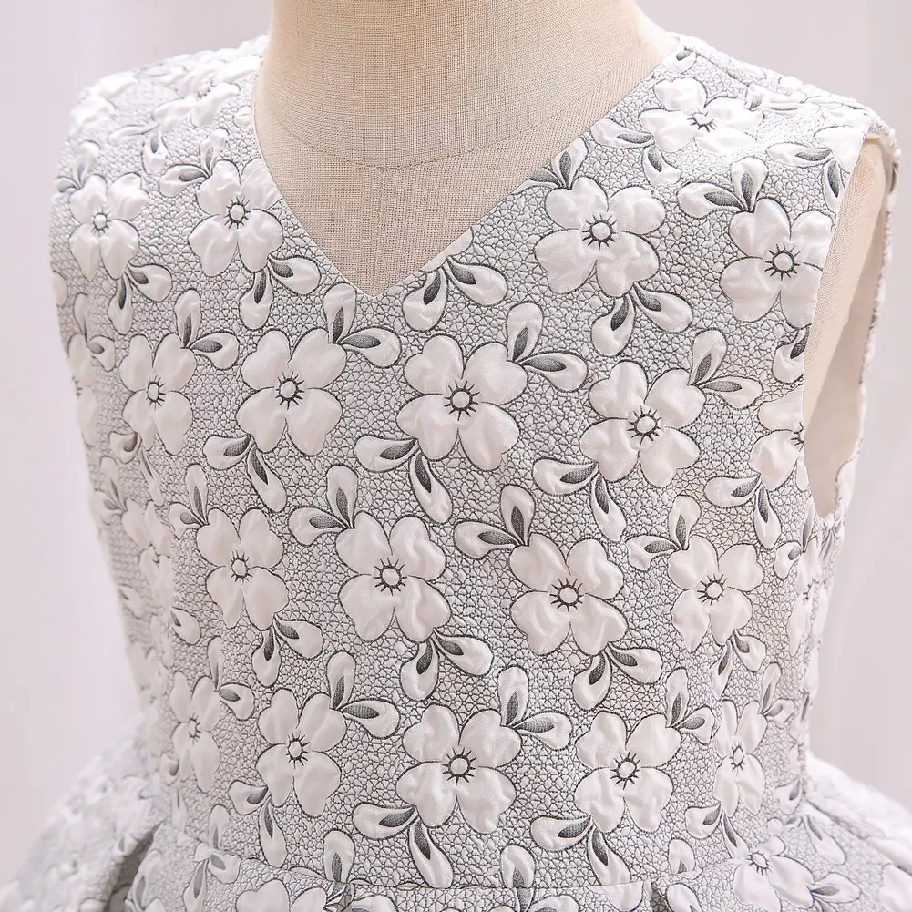 Baby Full Moon Princess Dress for Girls White Embroidered — feature 18