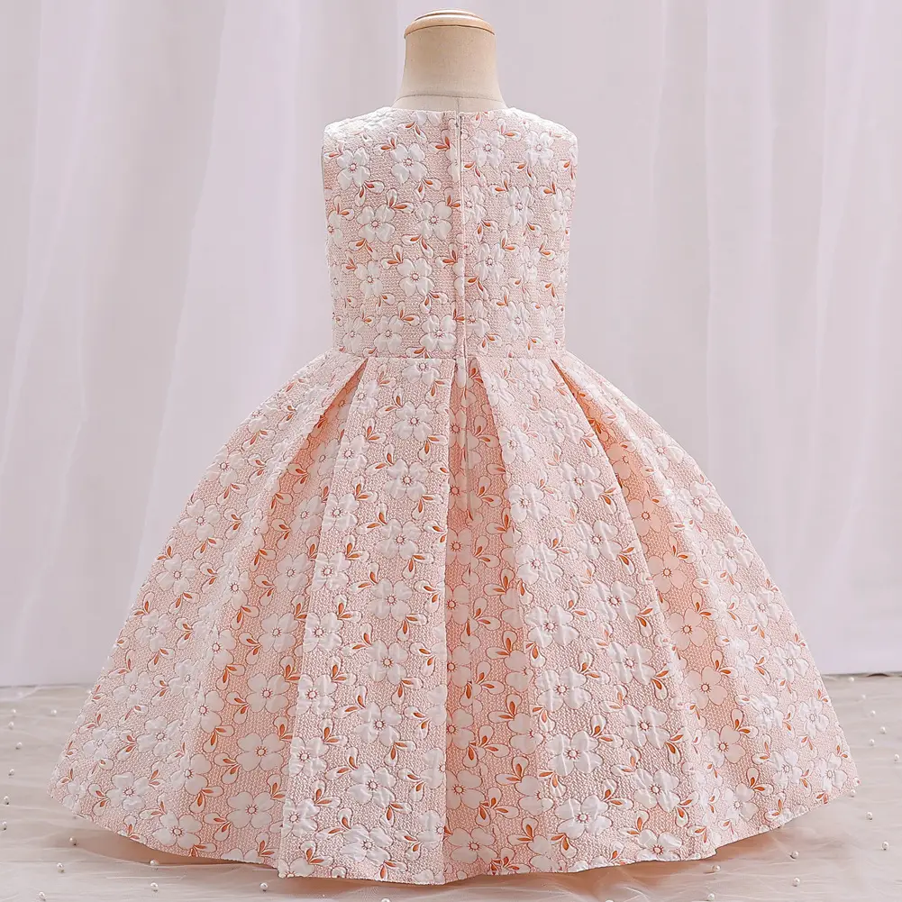 Baby Full Moon Princess Dress for Girls White Embroidered — feature 6
