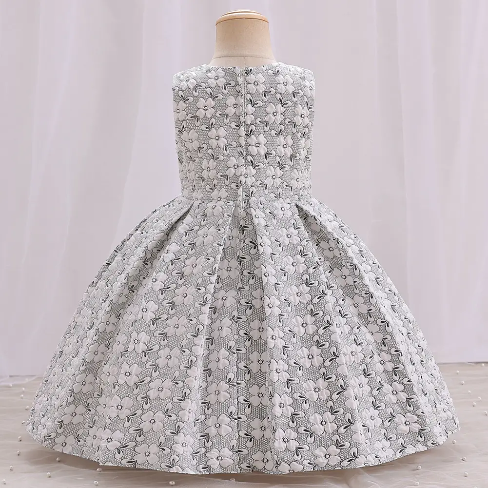 Baby Full Moon Princess Dress for Girls White Embroidered — feature 9