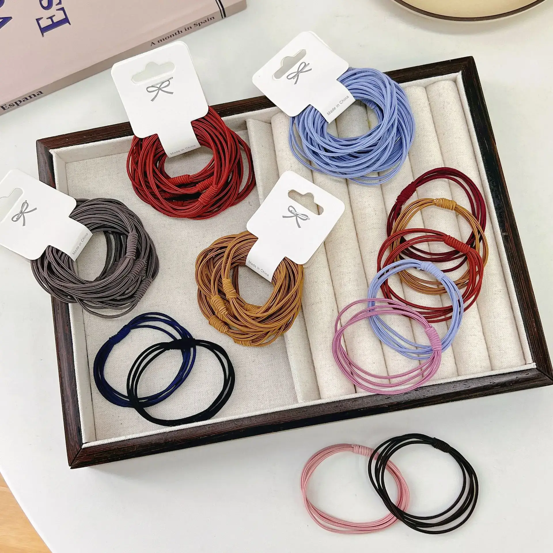Red Korean Style Hair Rope 5.5CM Multi-strand
