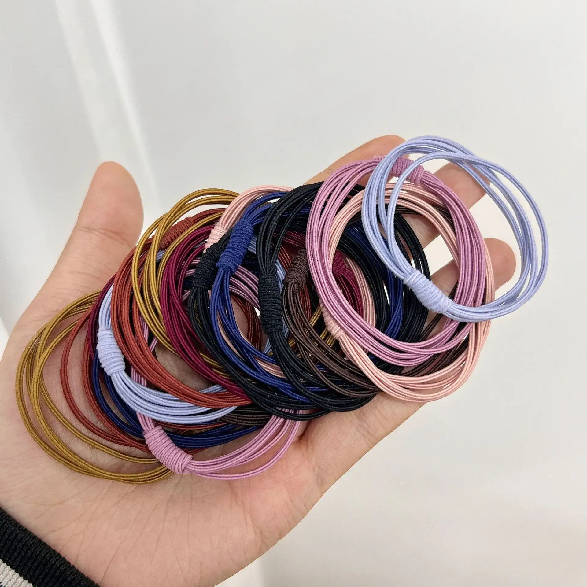 Red Korean Style Hair Rope 5.5CM Multi-strand