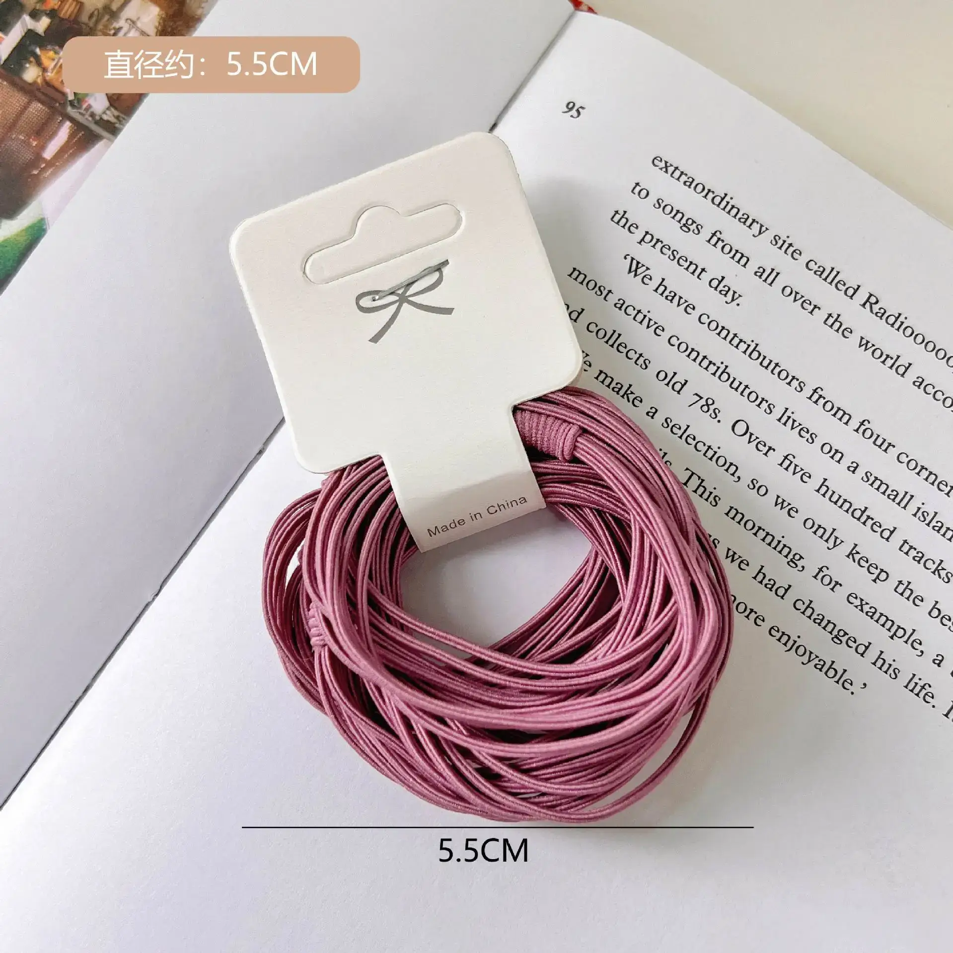Red Korean Style Hair Rope 5.5CM Multi-strand