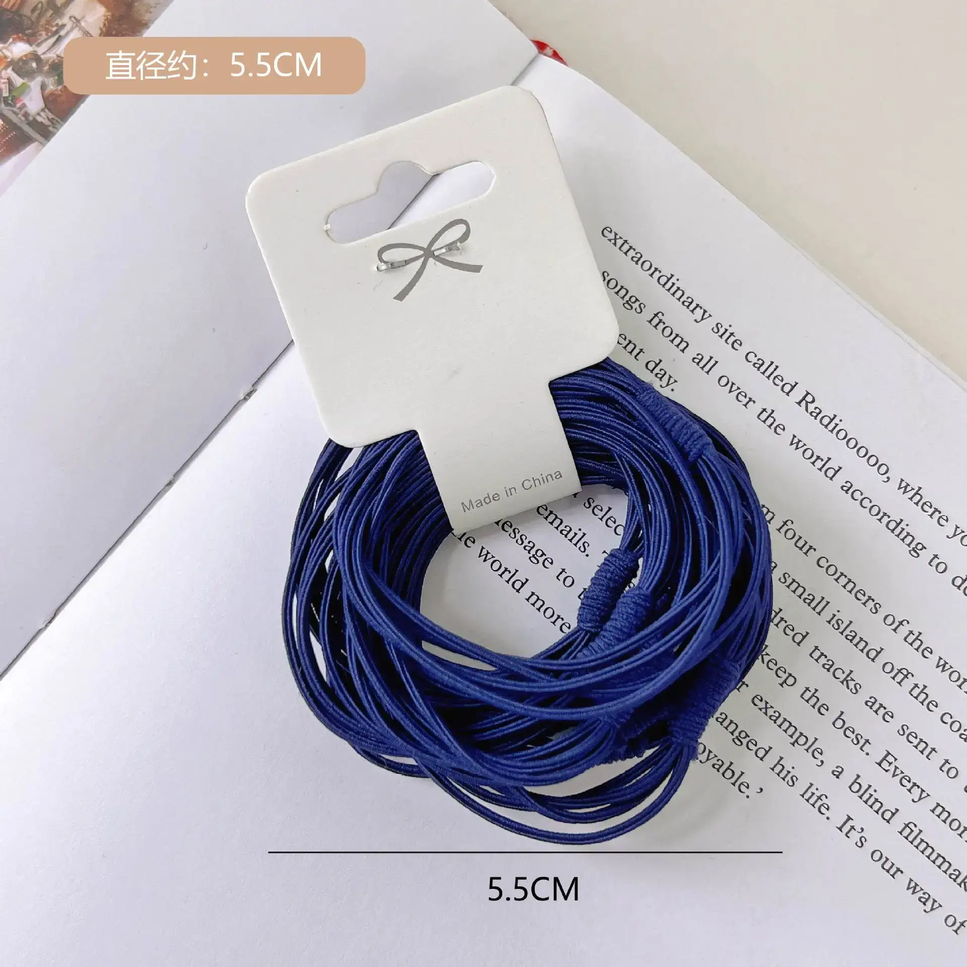 Red Korean Style Hair Rope 5.5CM Multi-strand