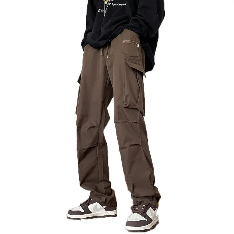 Men's Windproof Waterproof Cargo Pants Brown